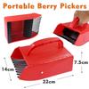 1pcs Handheld Portable Berry Blueberry Pickers Metal Comb Rakes Picking Collection Fruit Collecting Scoop Farm Orchard Harvester