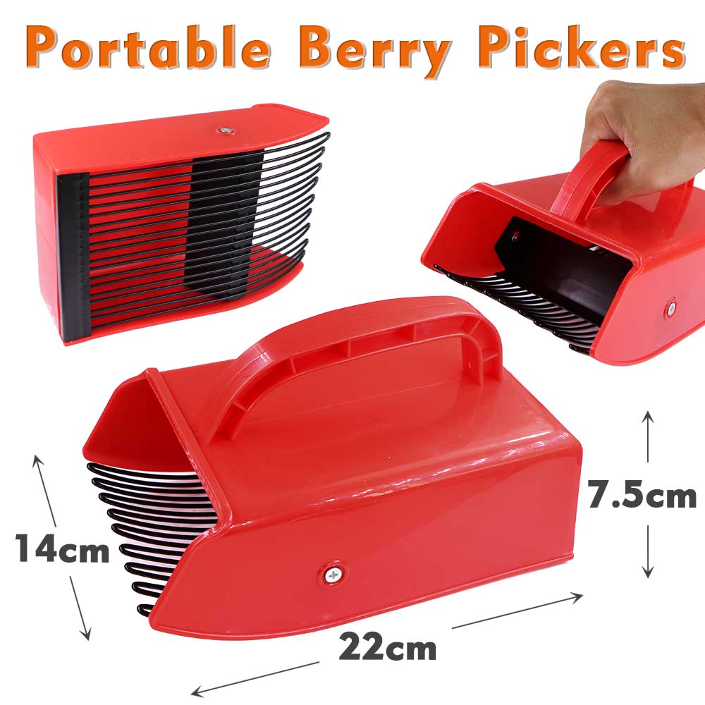 1pcs Handheld Portable Berry Blueberry Pickers Metal Comb Rakes Picking Collection Fruit Collecting Scoop Farm Orchard Harvester