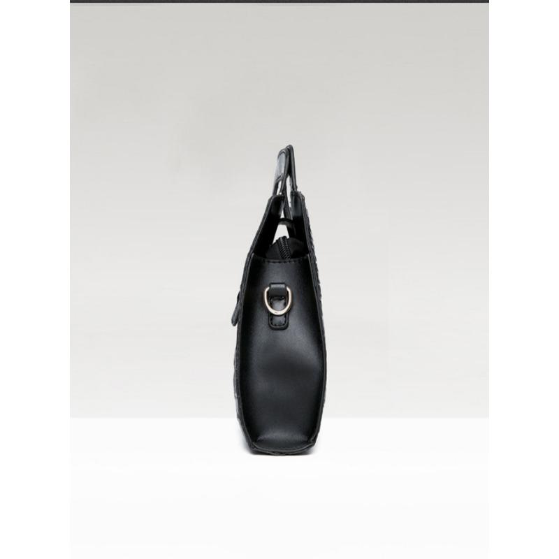 Modische und schlichte vielseitige Hand-Henkeltasche mit Prägung, Umhängetasche, Einzel-Schultertasche