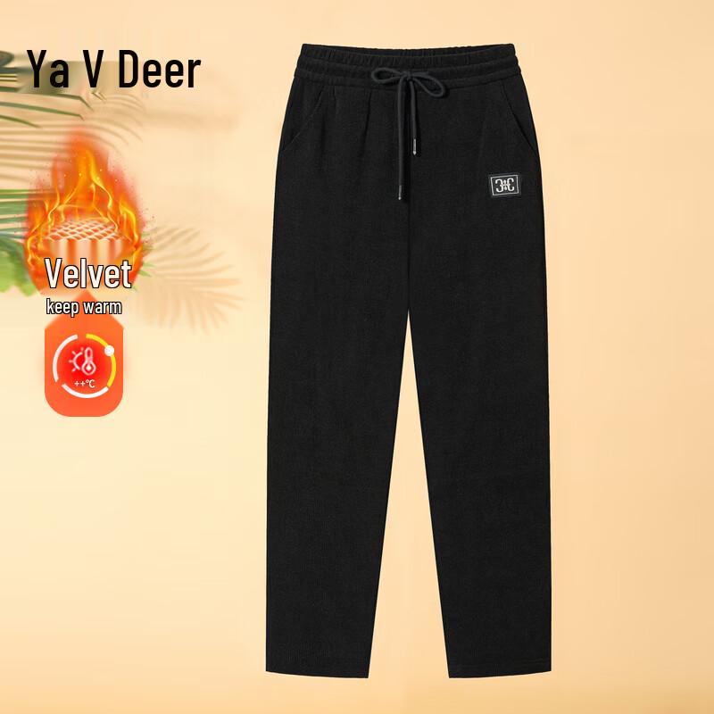 

Yalu Women s Winter Extra Warm Fleece-Lined Cotton Pants 4XL