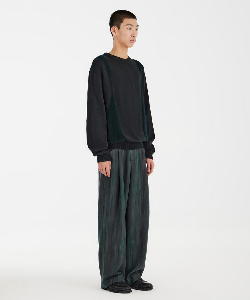 YOUTH Curved Angora Knit - Deep Green