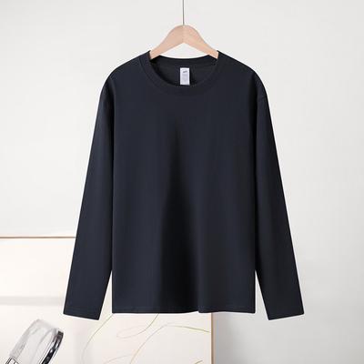 230g Long-sleeved Cotton T-shirt Men's Inner Bottoming Shirt Women's Autumn and Winter Couples Wear Bottoming Clothes