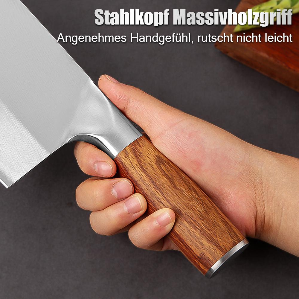 Chef Knife Japanese Damascus Style Kitchen Cleaver Chopping Meat Stainless Steel Professional Kitchen Knives with Wood Handle