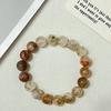 Women Natural Crystal Beaded Bracelets 8mm 10mm 12mm Round Yoga Bead Stretch Bangle Handmade DIY Jewelry Gift