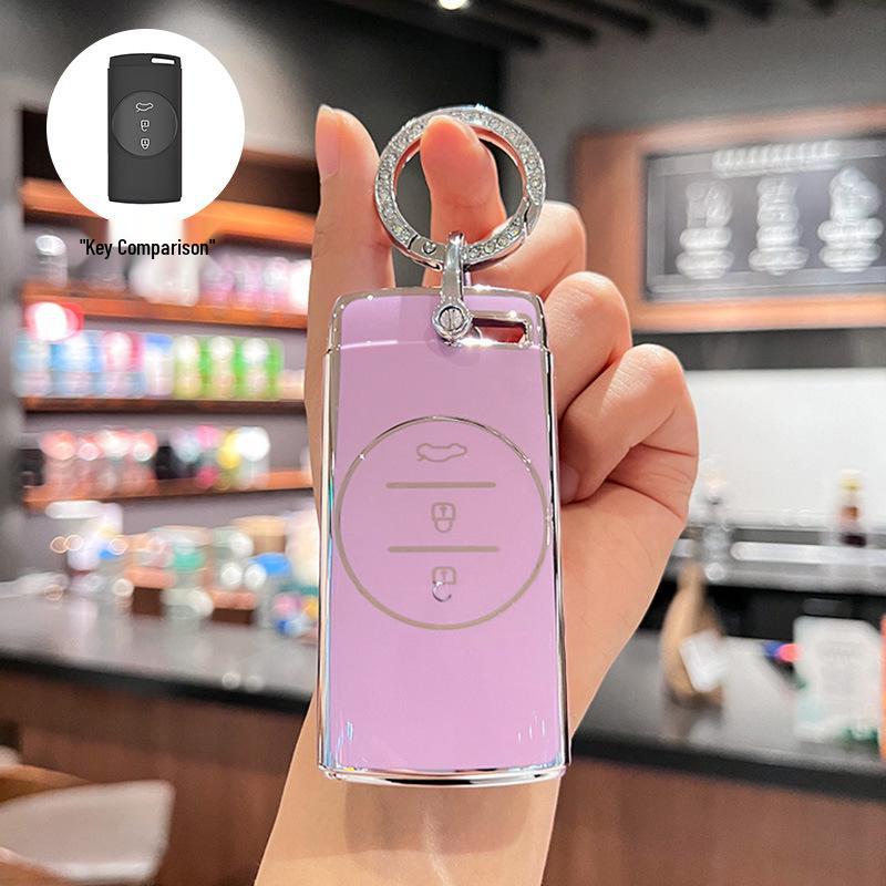 Compatible Chery Car Key Cover for Tiggo 7 and Xingtu TX Models - Simple Design for Men and Women