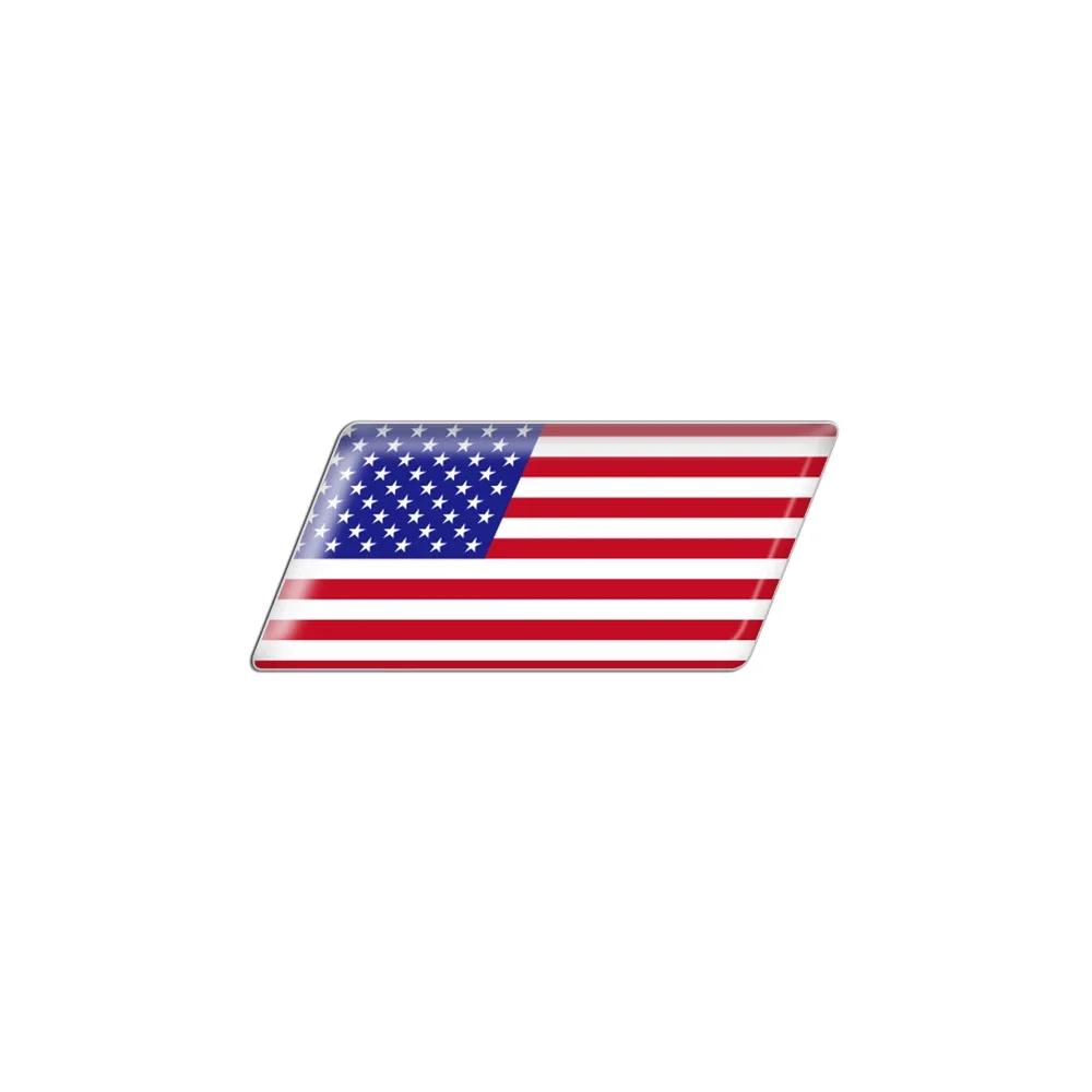 3D Epoxy Car Styling Body Trunk Decor Sticker with Bangladesh Kurdistan Israel Brazil Palestine Poland France Flag Emblem