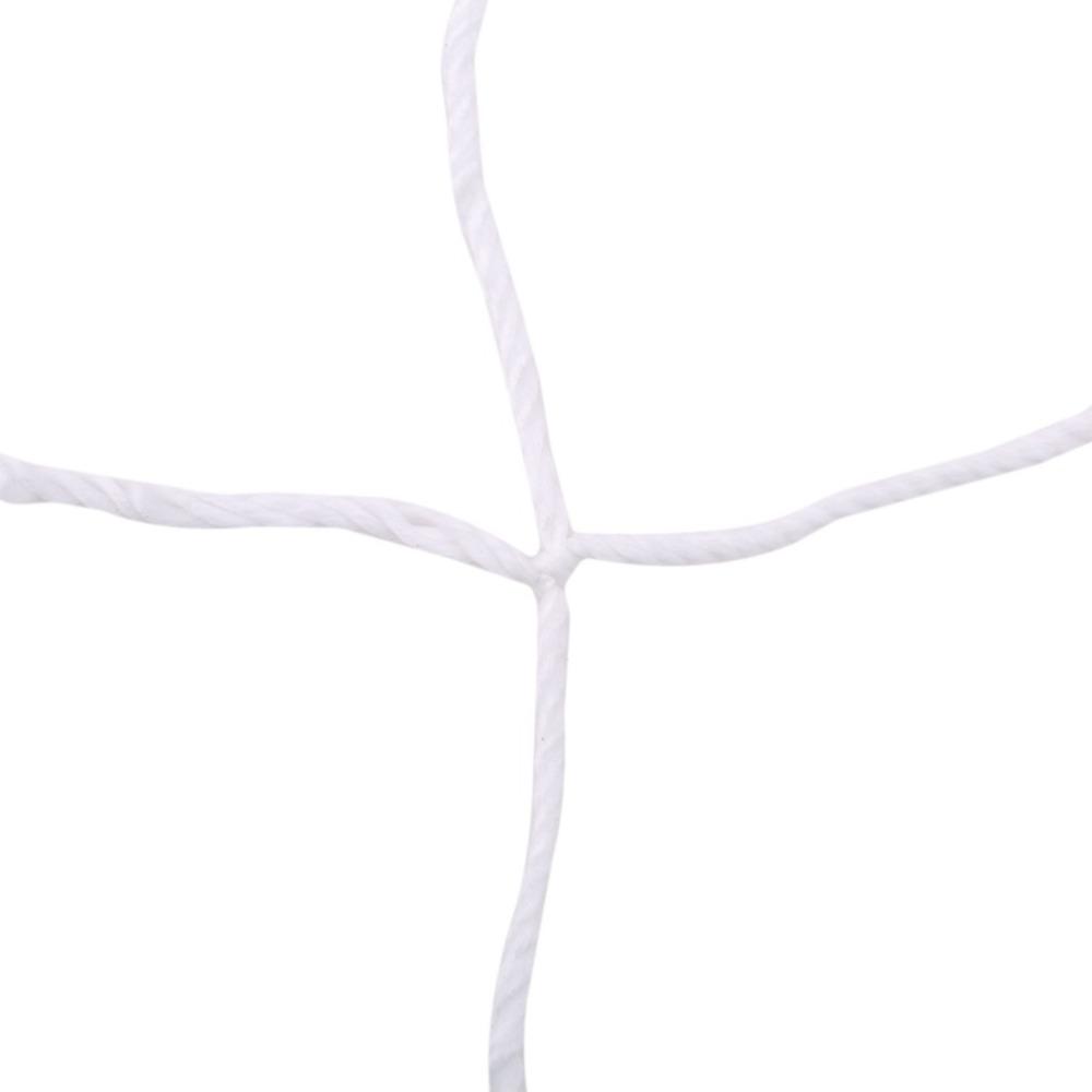 White Replacement Soccer Net Square Mesh Soccer Post Net Soccer Goal Net  Match Practice
