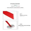 Levantador de tapas de frascos magnético con desespumador integrado y marcas de medición precisas. Duradero para suministros de enlatado en la cocina del hogar.