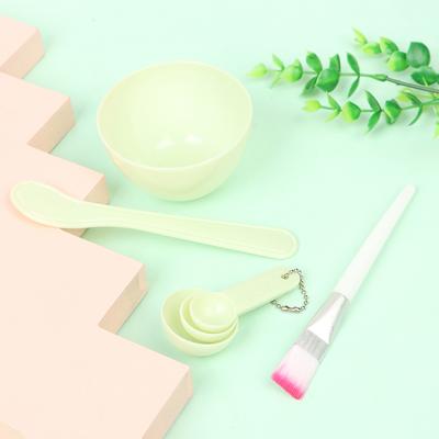 4 Adet Yüz Fırça Maskesi Kase Kaşık Seti Maske Fırça Çubuğu Diy Güzellik Aracı Karıştırma Aracı