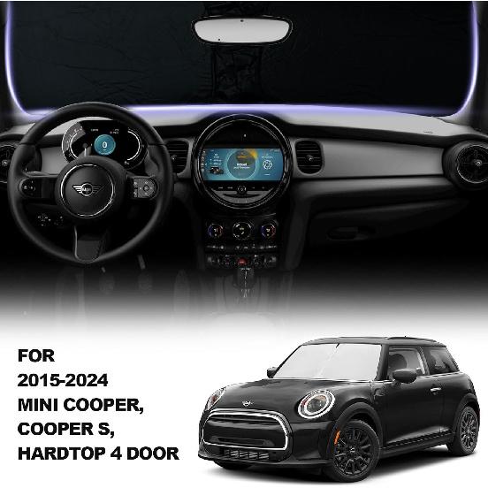Front Windshield Sunshade fit for 2015-2024 Mini Cooper Cooper S Hardtop 4 Door Foldable Car Shade Automotive Windshield Sunshades Mini Cooper