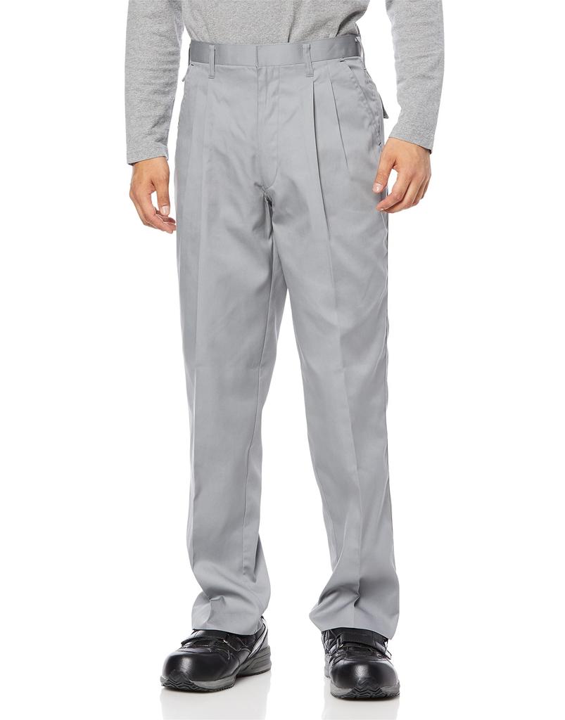 [COCOS Nobuoka] A-4453 Two-pleat Slacks, Gray, Size 106