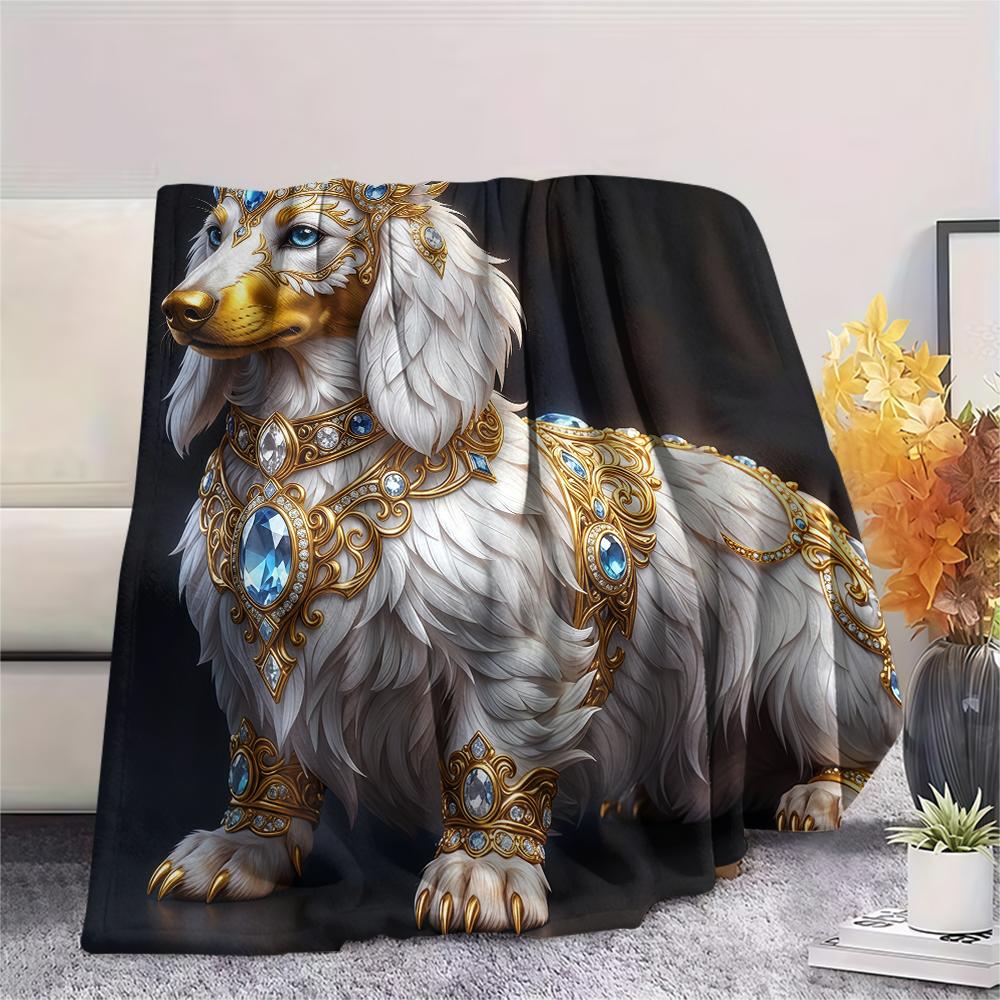 Gorgeous gemstone cat dog Print Flannel Blanket,High quality Comfortable for All Seasons,Home Decor,Warmth and Comfort,Perfect for Christmas Gifts