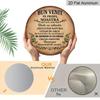 2D Flat - 1pc Aluminum Round Sign, Vintage Plaque About "Welcome", "We Relax, Listen To Nature, Forget Worries, Enjoy Time, Reunite with Loved Ones