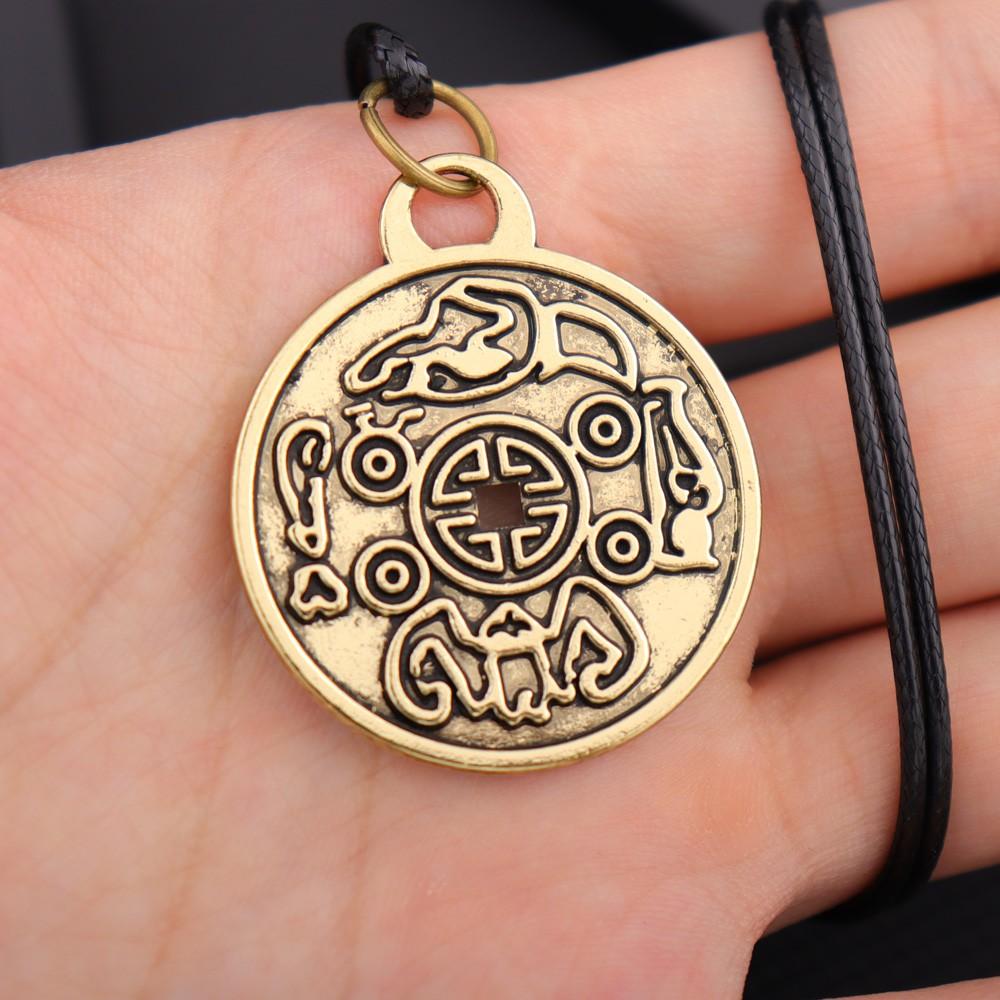 Vintage Nordic Rune Eagle Pendant Charm Men's Necklace Fashion Hip Hop Punk Accessories Jewelry Gift Dropship