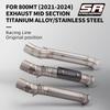 Slip On For CFMOTO 800MT 800 Mt CF800-5A 2021 2022 Motorcycle Exhaust Escape Moto Modify Titanium Alloy Middle Tube Link Pipe
