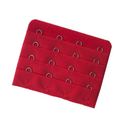 Bra Extender 4 by 4 Rows of Hooks Red