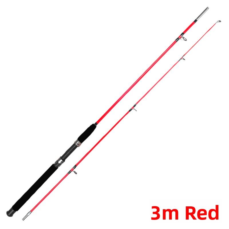 Ultra Hard Glass Steel Fishing Rod Sea Fishing Gear Straight Handle Anchor Rod Boat Shore Kayak Lake River Stream
