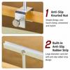 Adjustable Sign Holder Clamp Aluminum Pop Display Clip Holder Merchandise Label Clip  Office