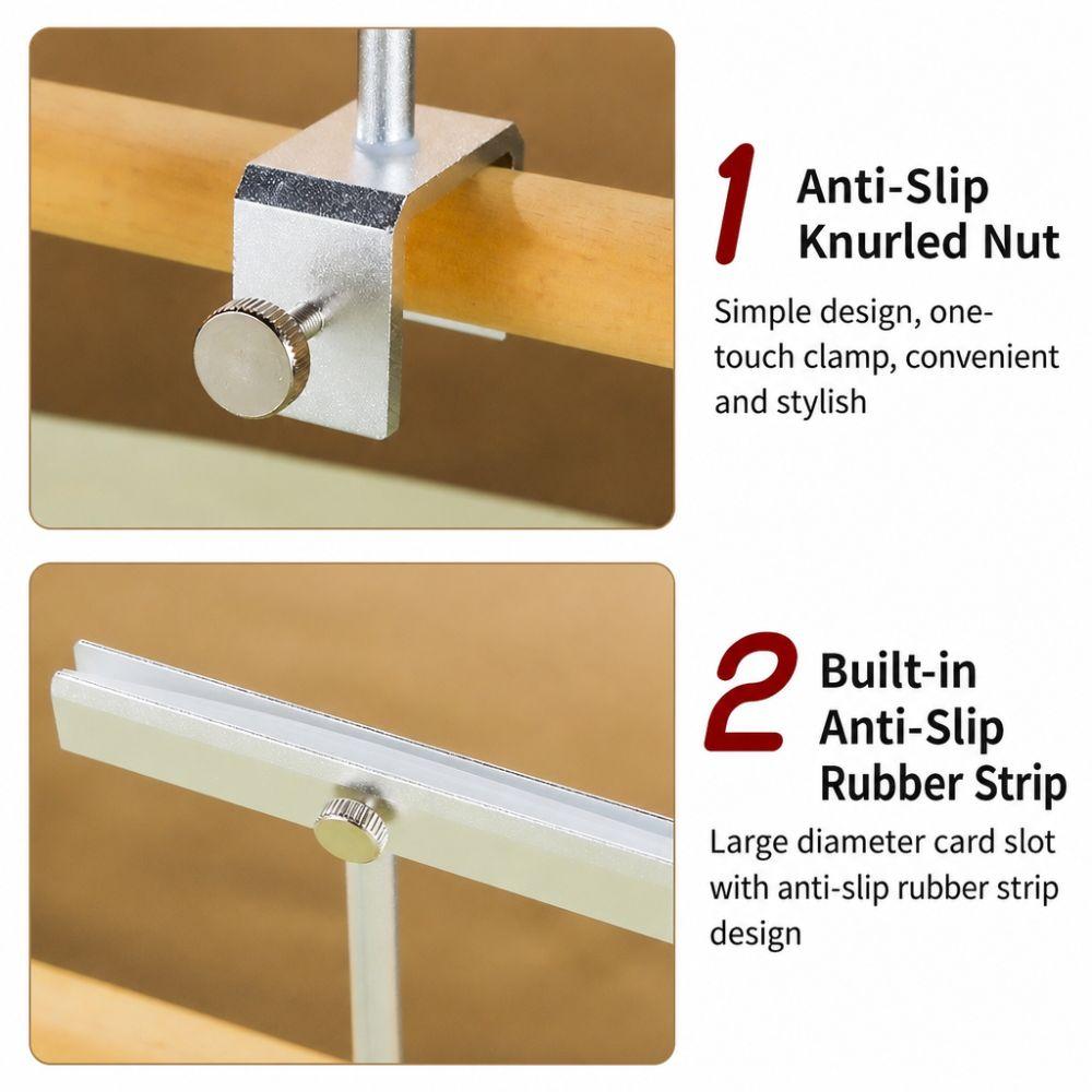 Adjustable Sign Holder Clamp Aluminum Pop Display Clip Holder Merchandise Label Clip  Office