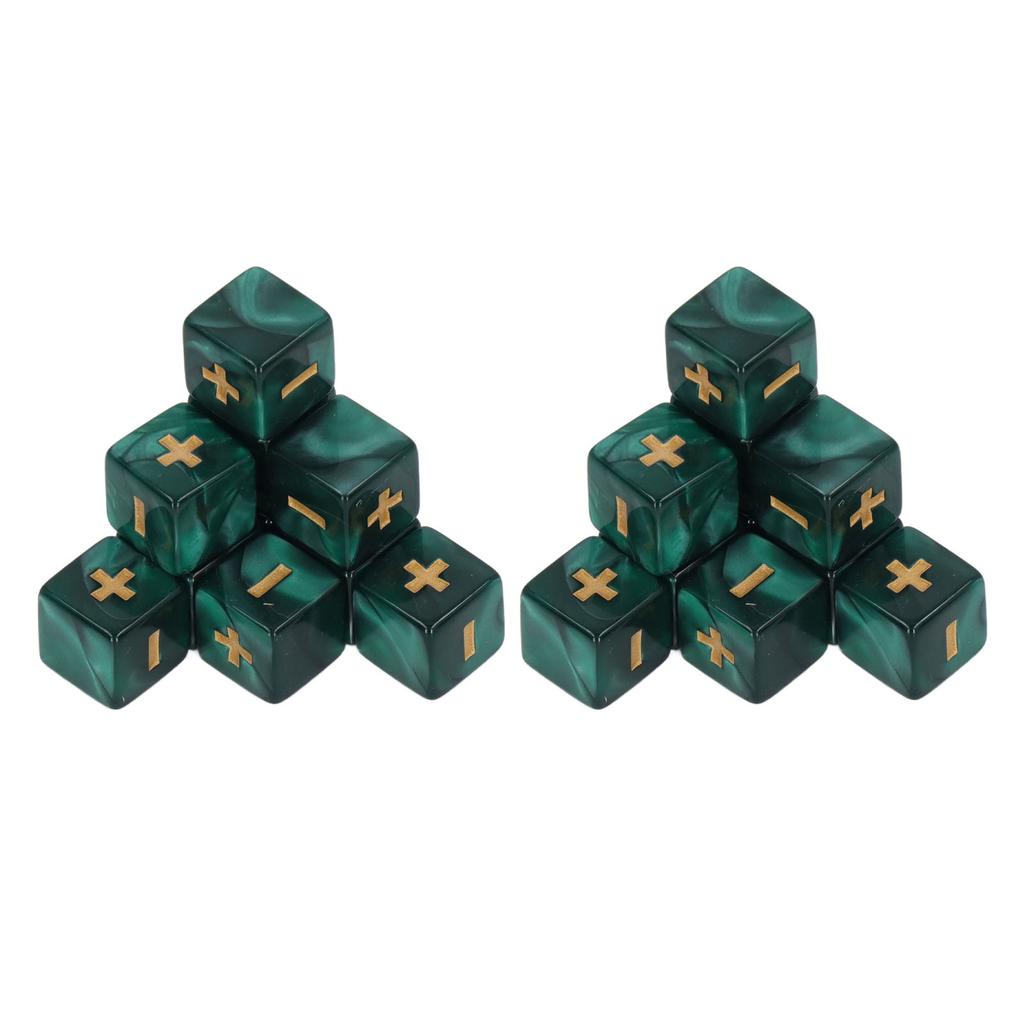20Pcs 16mm Dice Set Math Operation Calculation Minus Sign Plus Toys for Kids Classroom Teaching