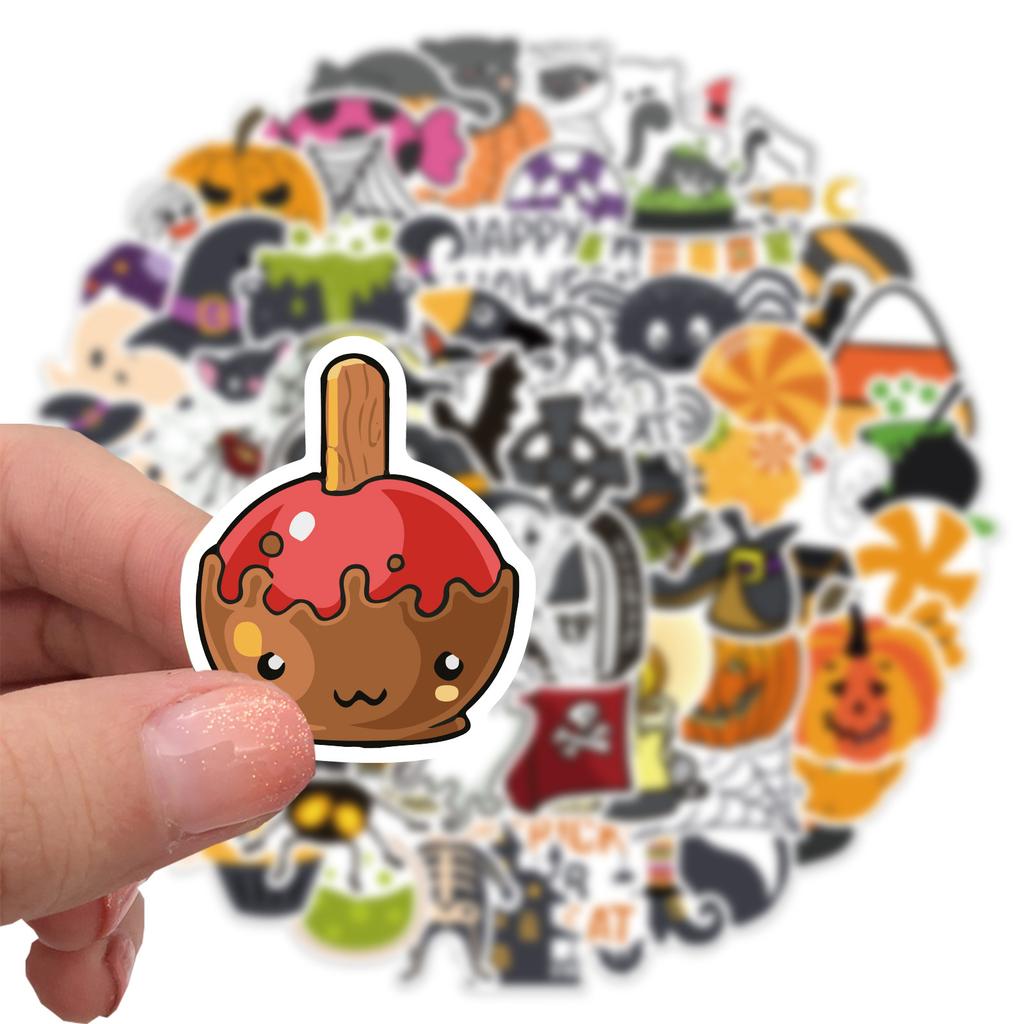 100 New Halloween Graffiti Stickers Personalized DIY Decorative Computer Suitcase Waterproof