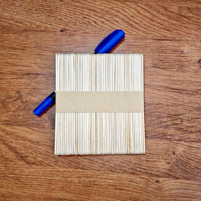 100 PEZZI Bastoncini di Legno per Artigianato, Bastoncini Naturali per Lecca-lecca/Gelato, Bordi Lisci per Arte e Lavori Manuali, 114 X 10 X 2mm