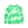 MALBON GOLF [Grateful Dead] Range Dyed Sweatshirt Neon Green (Man)