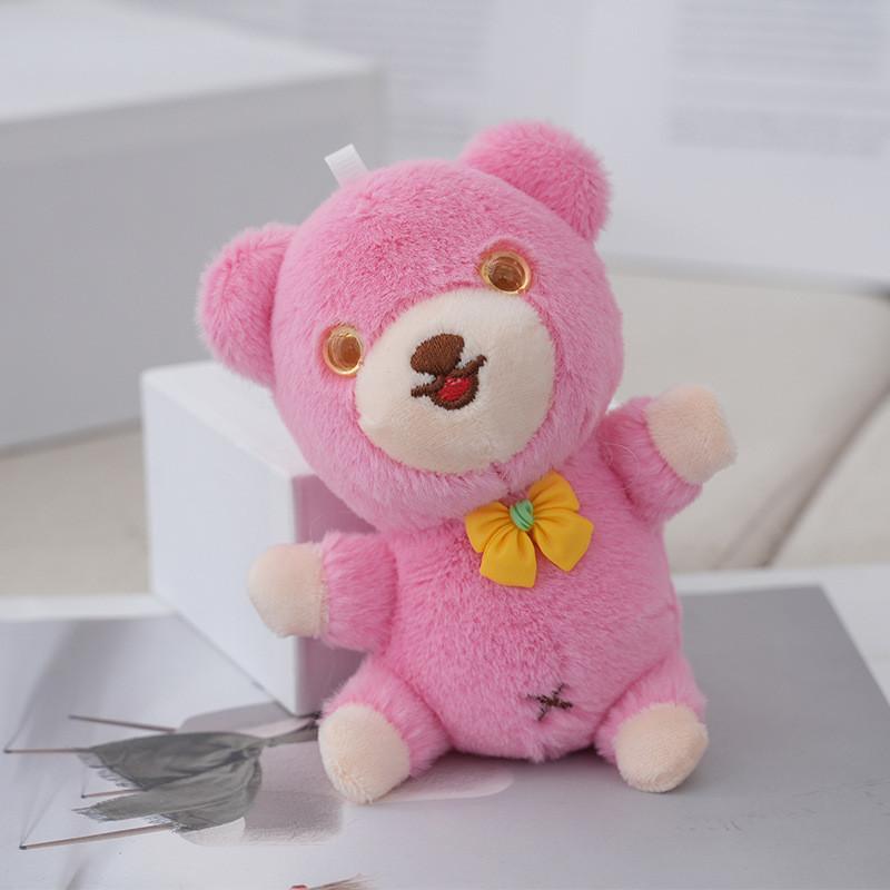 

Bear Lovable Plush Doll Keychain Colorful Backpack Decoration Soft And Huggable For All Ages StyleA