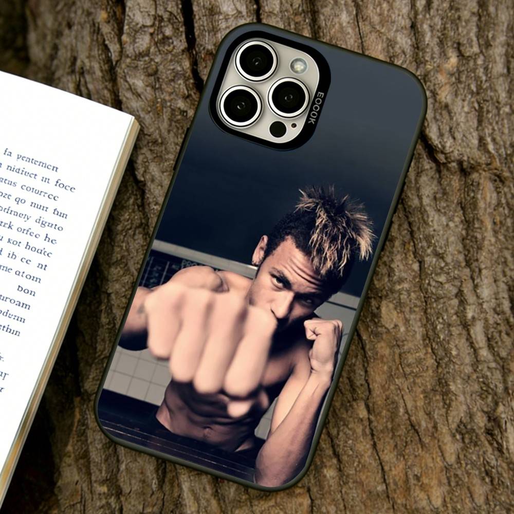 

Чехол для телефона с Неймаром для iPhone 17,16,15,14,13,12,11 Plus,Pro Max,XS,Цветной Серебряный Покрытый Внутренний Чехол iPhone16e
