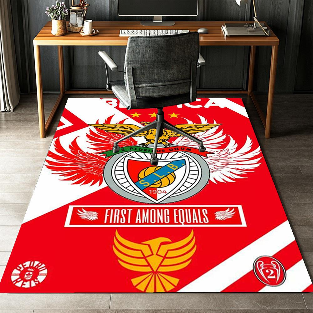 Benfica Bedruckter Teppich, Teppich, für Bürostuhl Wohnzimmer Schlafzimmer Küchenraum Dekor Geschenke.