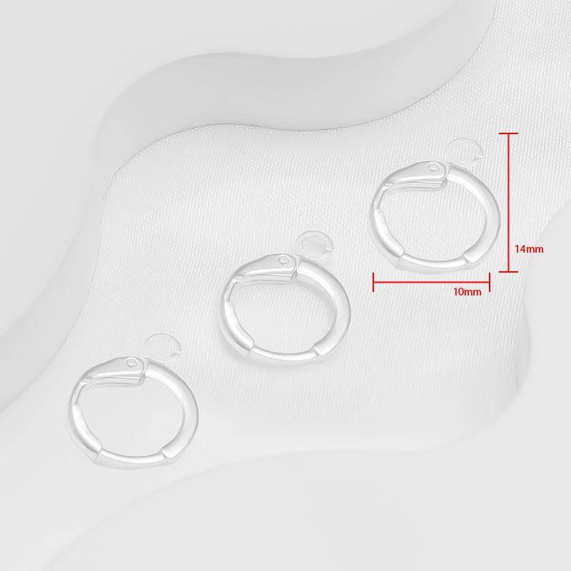 

Материал для рукоделия, серьги, подвесное кольцо, полуфабрикат, позолоченный Silver 11mm earring ring (one hanging) 10