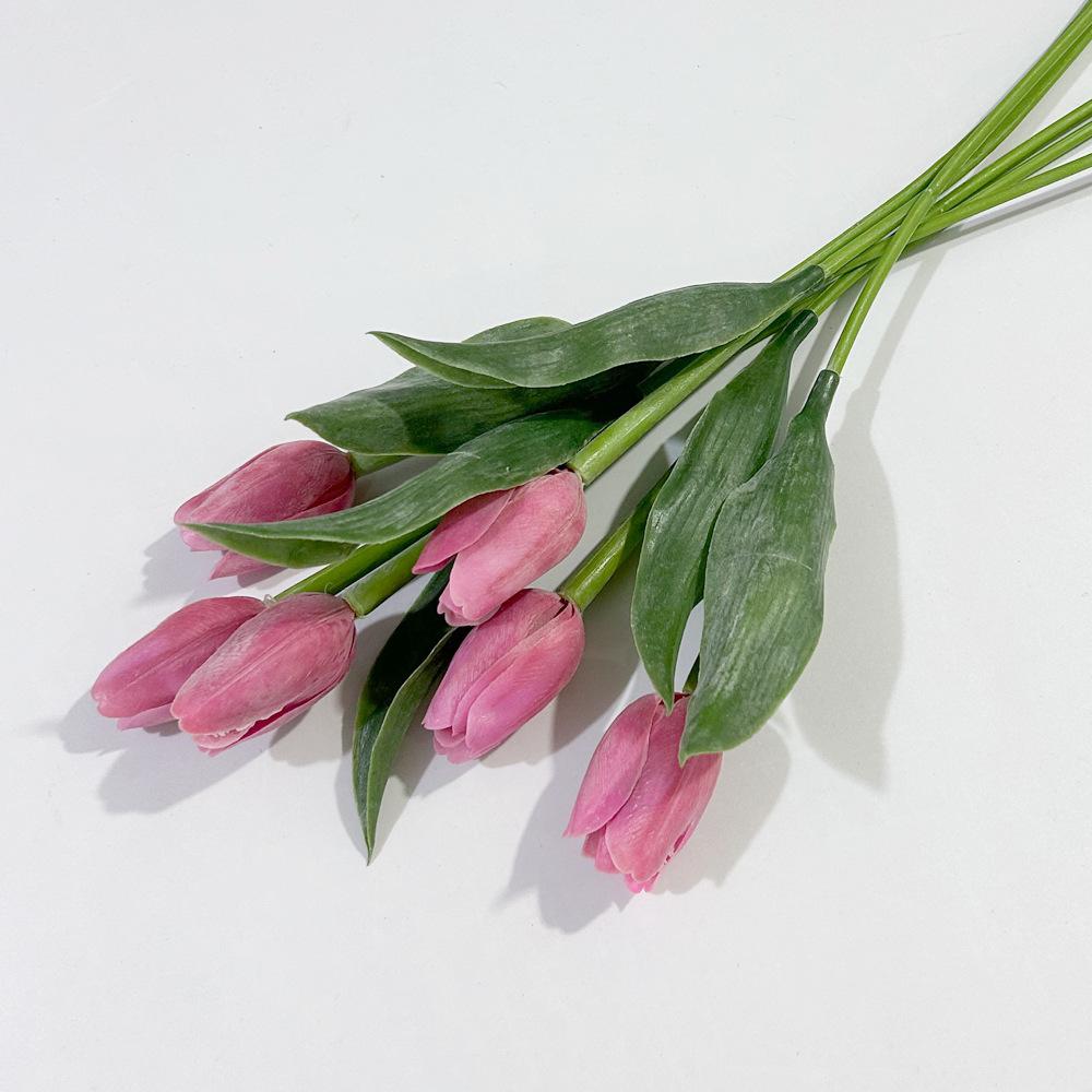 

Тюльпан искусственный цветок свадебный реквизит для фотосъемки украшение дома мини ПУ День святого Валентина искусственный цветок орнамент