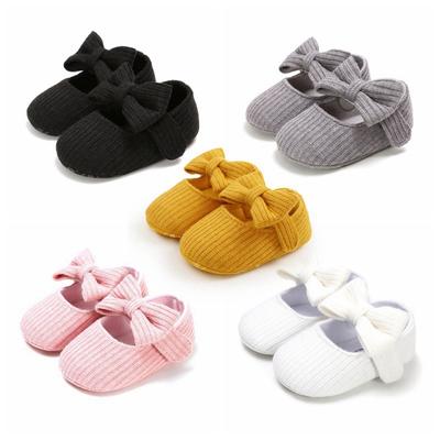 Baby Girl Cotton Anti-Slip Casual Walking Shoes Bow Sneakers Soft Soled First Walkers