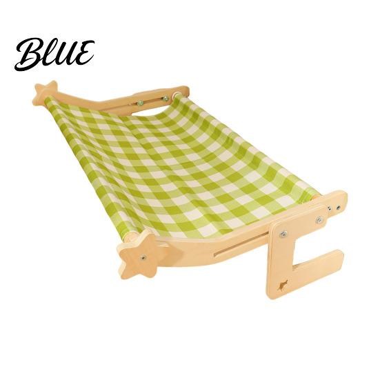 Bedside Cat Hammock Drilling Pet with Wood Adjustable Bed Window Perch Frame No for Windowsill