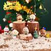 Christmas Micro Landscape Decoration Resin Santa Claus Reindeer Figurines Ornaments Car Home Decor 2026 Xmas Gifts for Kids