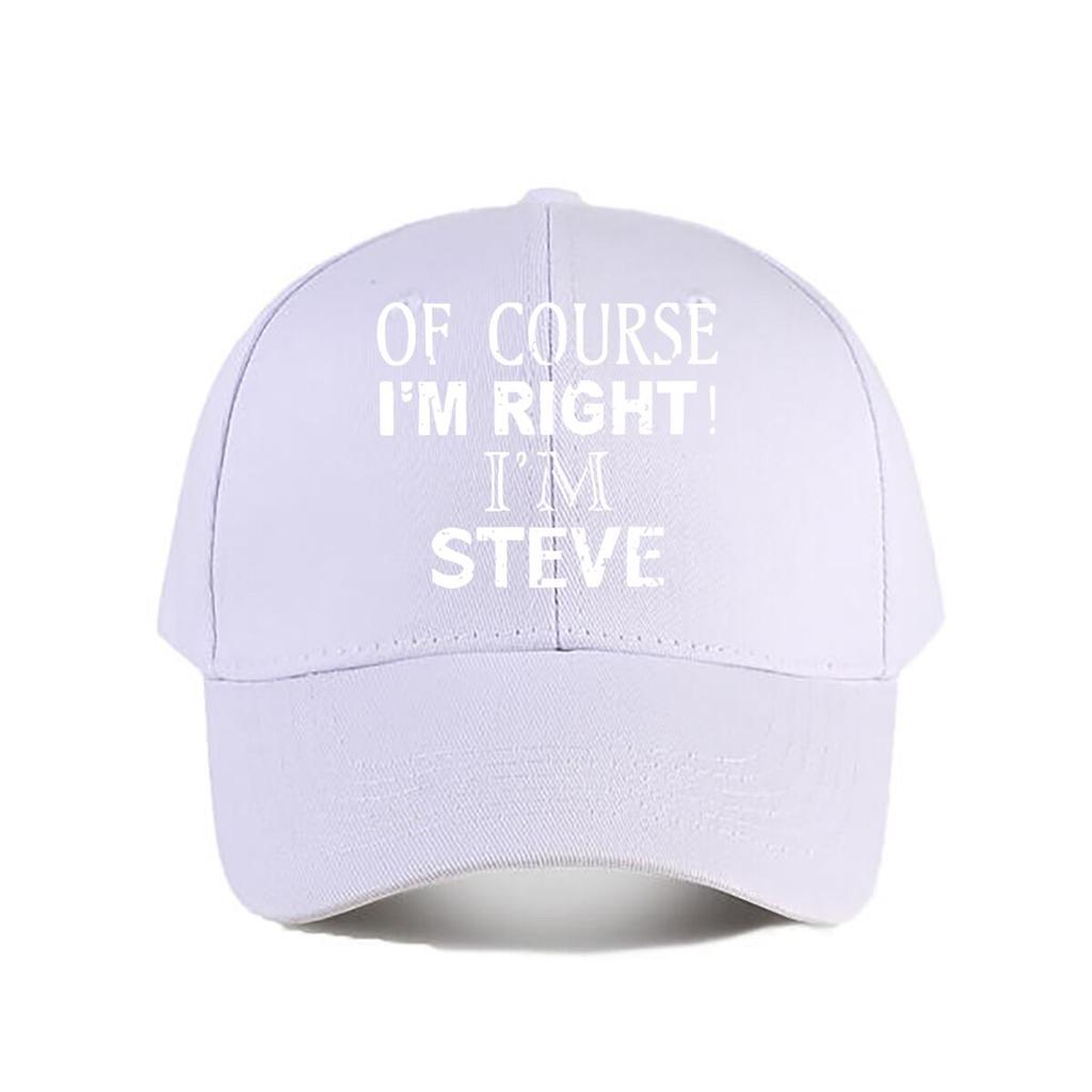 Steves Funny Slogan Baseball Cap Fashion Unisex Sunhat Womens Outdoor Sports Snapback Cap