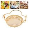 Metal Metal Fruit Tray With Handle Decorative Fruit Basket Fruit Serving Basket  Kitchen Countertop