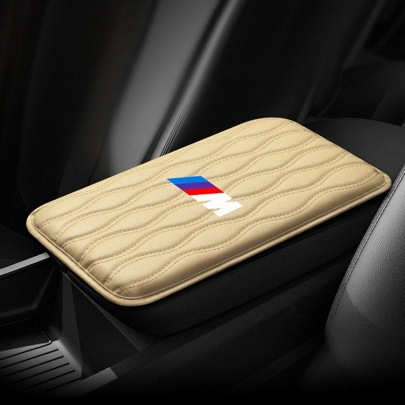 1Pcs Leather Auto Armrest Pads Protective Waterproof Hand Cushion For BMW Performance Power M1 M2 M3 M4 M5 M6 M8 E36 E60 E46 E39 E46 E90 E60 F07 F10