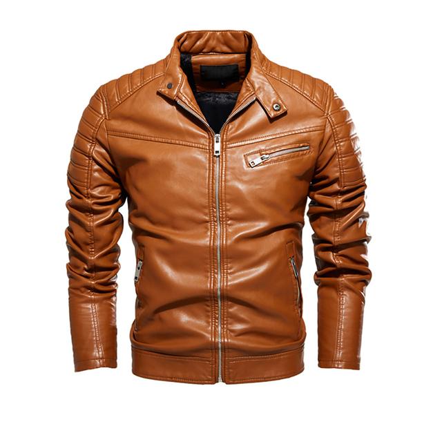 Leather Jacket Bomber Motorcycle Jacket Men Biker PU Baseball Jacket Plus Size 6XL  Fashion Causal Jaqueta Masculino