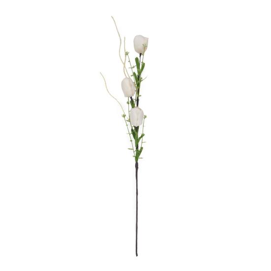

Artificial Tulip Flower Realistic Fake Flower Bouquet Long Stem Faux Floral Arrangement for Home Office Wedding Decoration белый