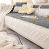 New Sofa Cushion  Matching Color Matching Winter Thickened Plush Seat Cushion Modern Minimalist Home Anti Slip Sofa Cover