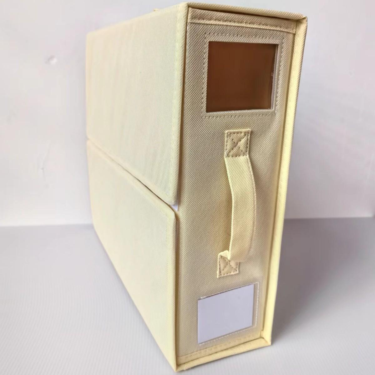 Storage box, bed sheet, four-piece storage box, foldable Oxford cloth, windowable large-capacity storage box. 38*33*12cm