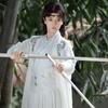 Strój do sztuk walki Hanfu w stylu chińskiej dynastii Song z kołnierzem krzyżowym