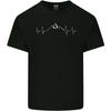 Mountain ECG Trekking Hiking Climbing Pulse Unisexs Light Cotton TShirt