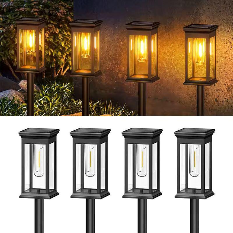1/2/4/6 Waterproof Solar Lights Outdoor Automatic on/off LED Solar Flashlights Garden Lights Balcony Paths Lawns