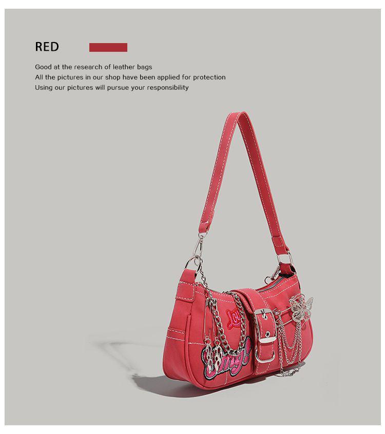 Autumn 2023 Y2K Heart Laser Crossbody Bag for Women