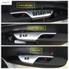 Inner Door Armrest Window Lift Button Control Panel Decoration Cover Trim ABS Interior Accessories For Honda Civic 2016 -