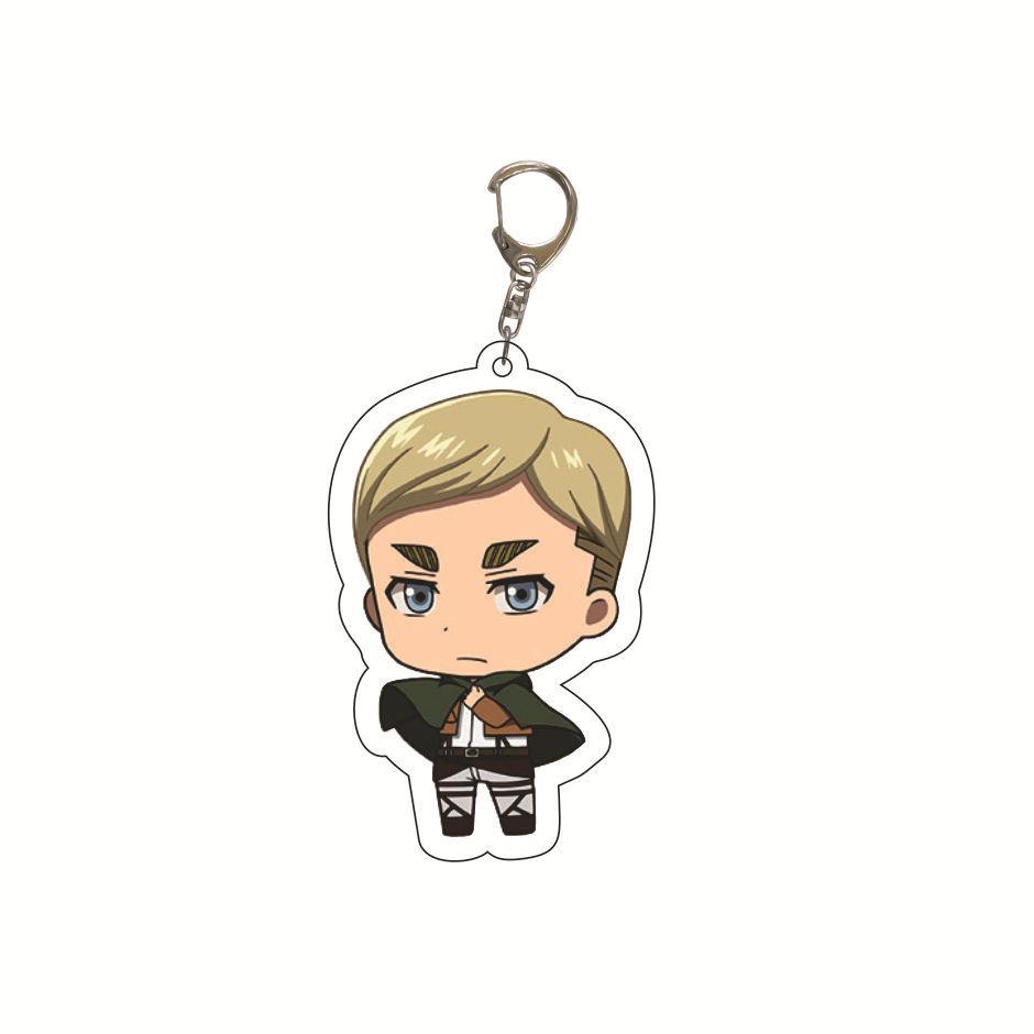 Attack on Titan Key Ring Acrylic Key Ring Custom Logo Print Creative Backpack Accessory Stock Available High Quality