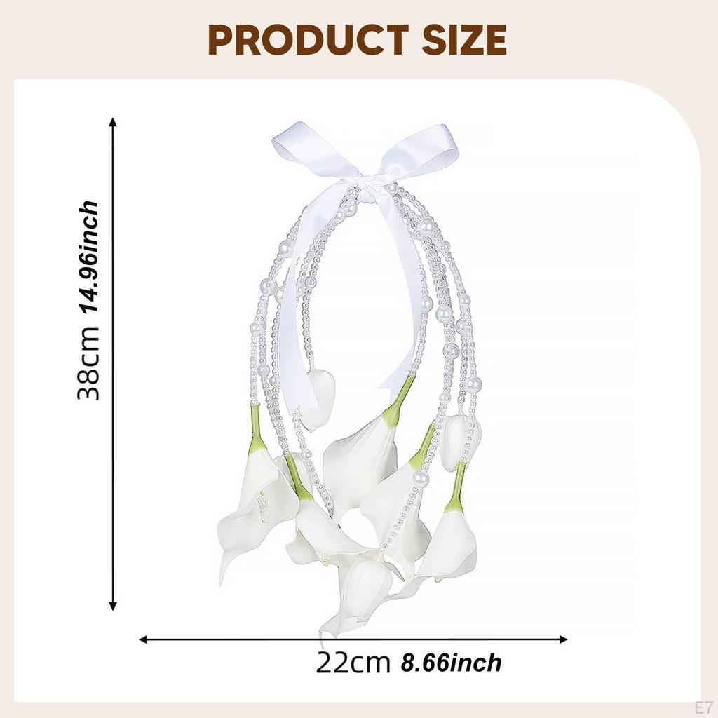 Bridal Bouquet Bride Handheld Flowers Artificial for Engagement