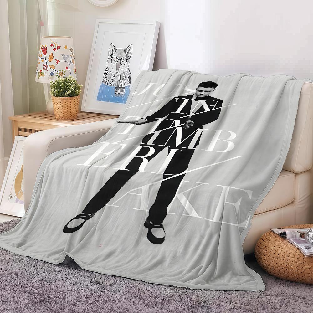 J-justin T-timberlake Singer Blanket Warm And Soft Suitable For Bedroom Living Room Sofa Bed Office Travel Camping